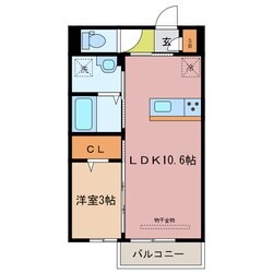 益生駅 徒歩15分 2階の物件間取画像